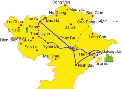 Voyage au Vietnam | Asia Hero Travel carte
